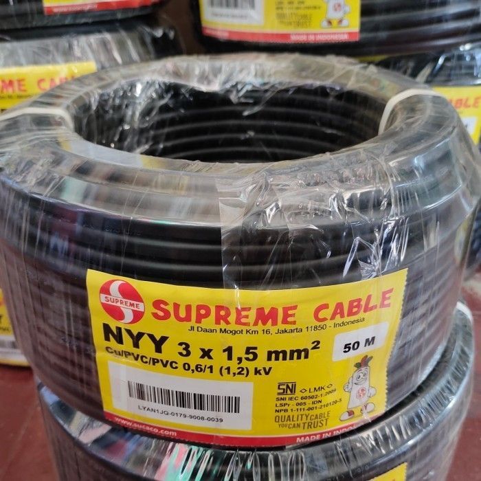 KABEL NYY 3X1,5 MM SUPREME / NYY 3X1,5MM