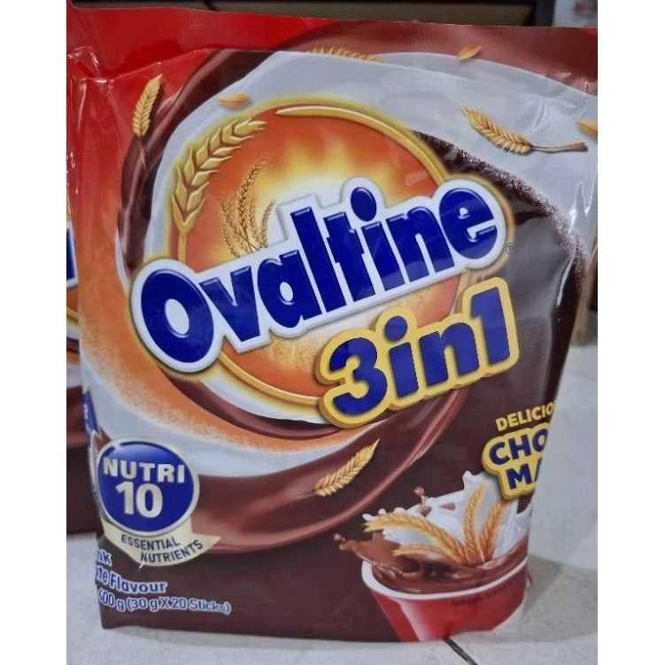 

Ovaltine 3in1 bubuk malt coklat [ 30 gr x 20 stick ]