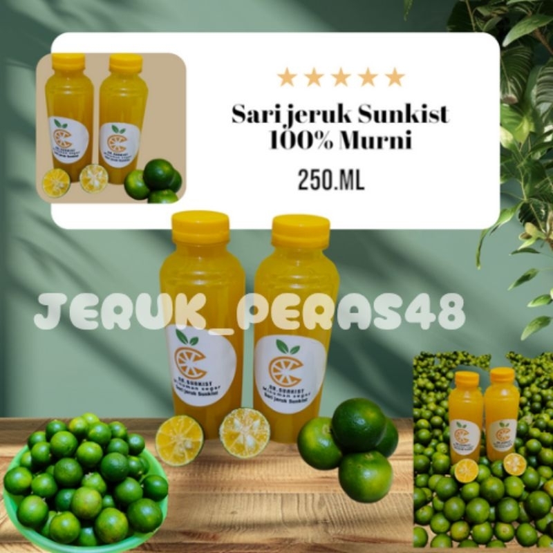 

1 botol Sari jeruk Sunkist 100% Murni segar 250ml