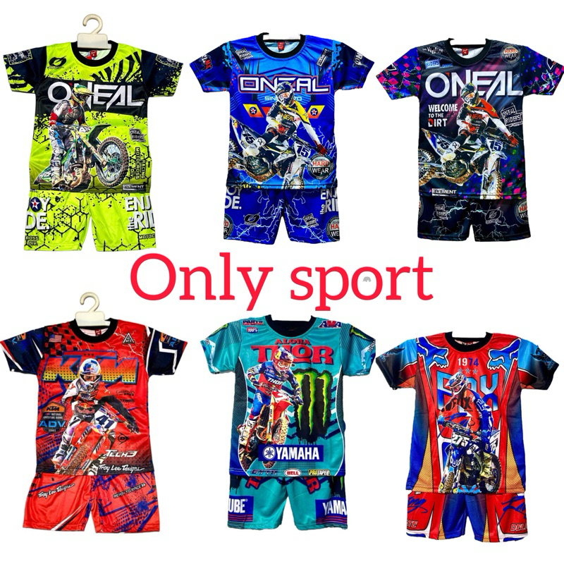 SETELAN BAJU BALAP ANAK TERBARU/JERSEY MOTORCROSS ANAK TERMURAH/KAOS BALAP ANAK