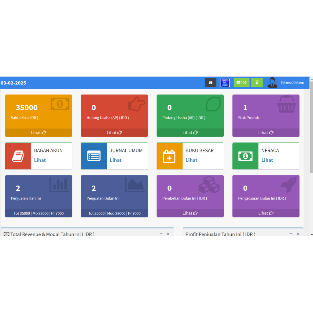 Aplikasi Akuntansi dan Penjualan / POS Berbasis Web
