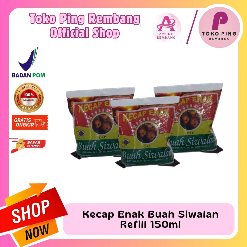 

Kecap Enak Buah Siwalan Refill 150ml