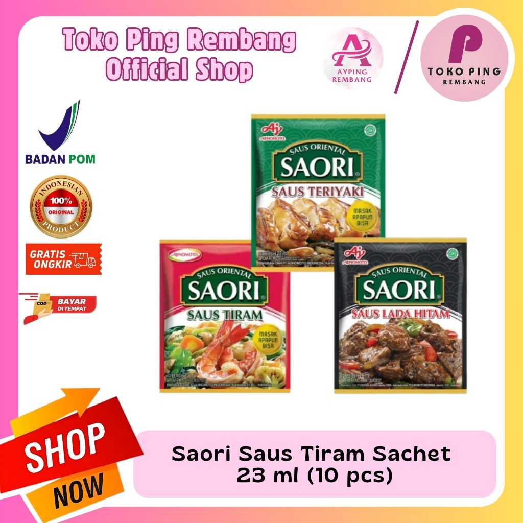 

Saori Saus Tiram Sachet 23 ml (10 pcs)