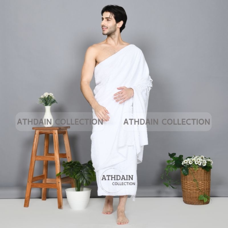 Kain Ihrom Pria dewasa Exclusive / Baju Ihram Umroh Dan Haji Laki-Laki