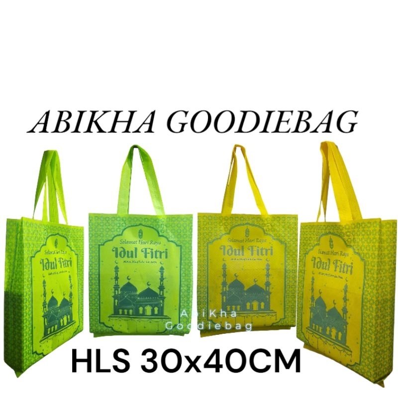 

Tas Goodiebag HLS 30x40x8CM eco spundbound (isi 12pcs)