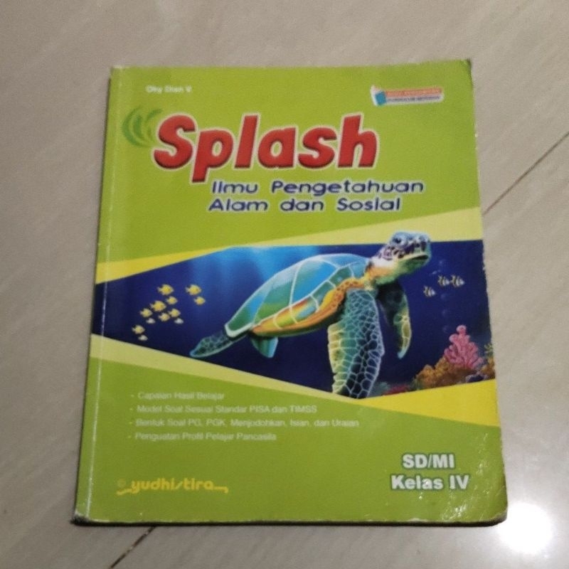 BUKU ORI BUKU SPLASH IPA DAN SOSIAL KELAS 4 SD PENERBIT YUDHISTIRA KURIKULUM MERDEKA