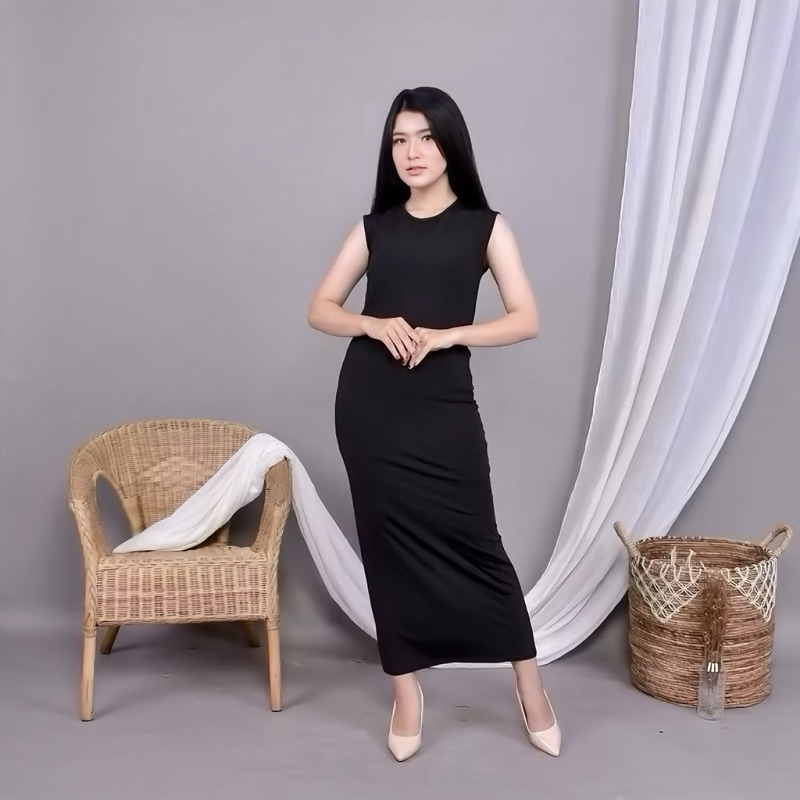 INNER DRESS Wanita Tanpa lengan || Outer Daleman Wanita