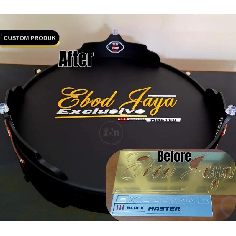 TERLARIS EMBLEM AKRILIK CUSTOM | EMBLEM SANGKAR | EMBLEM TEBOK - ZOIN