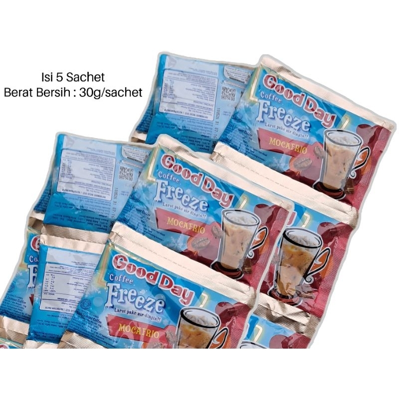 

Kopi Good Day Freezee Mocafrio Isi 5 Sachet
