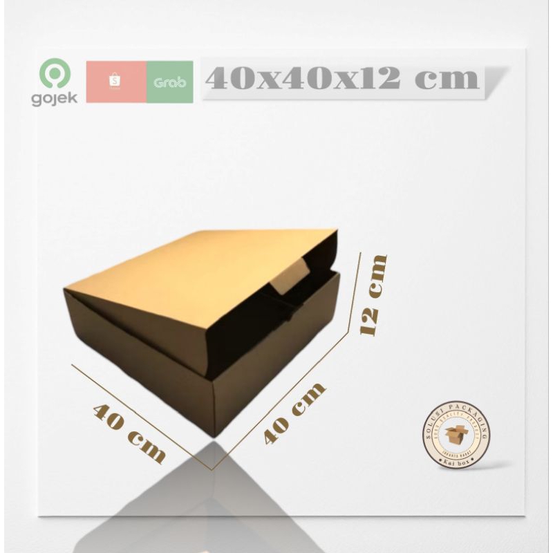 

kardus 40x40x12 cm box die cut singel wall polos