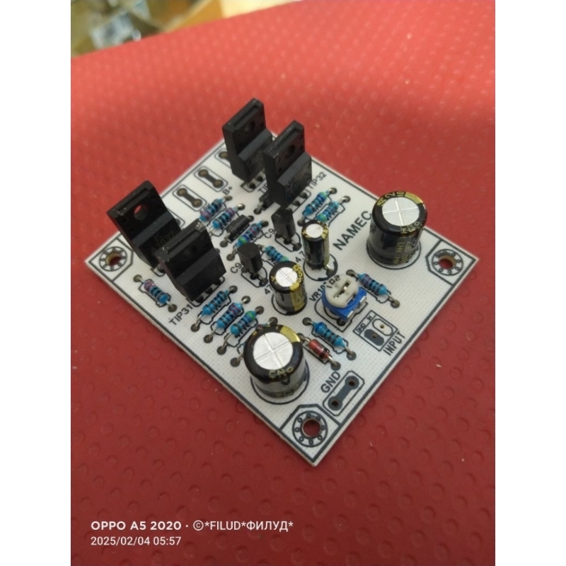 kit driver amplifier NAMEC FLAT tinggal nambah transistor driver