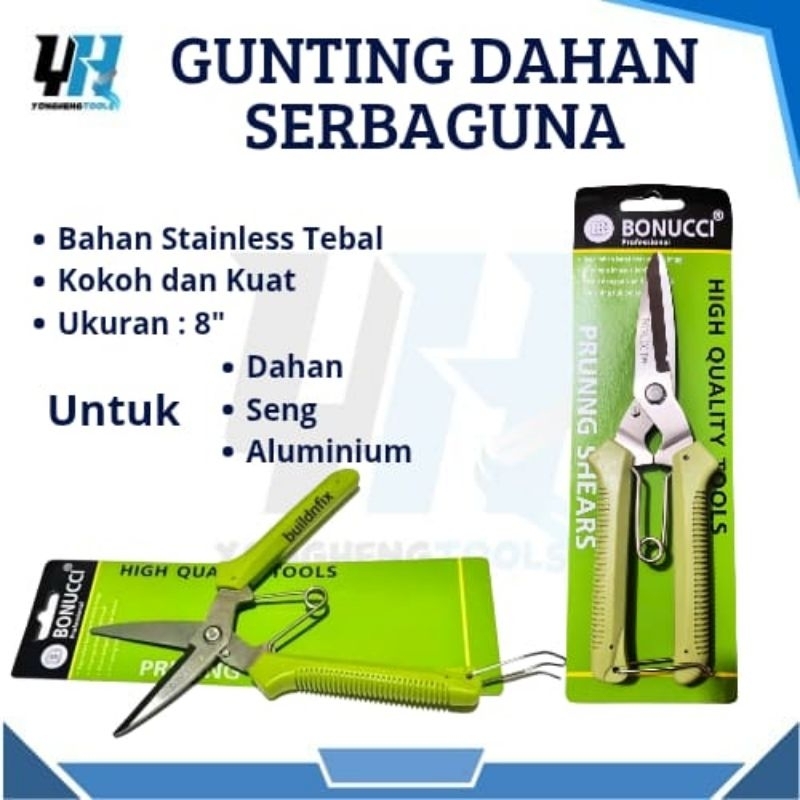 

Gunting Korea Gunting Dahan Gunting Serbaguna BONUCCI 8 Inch
