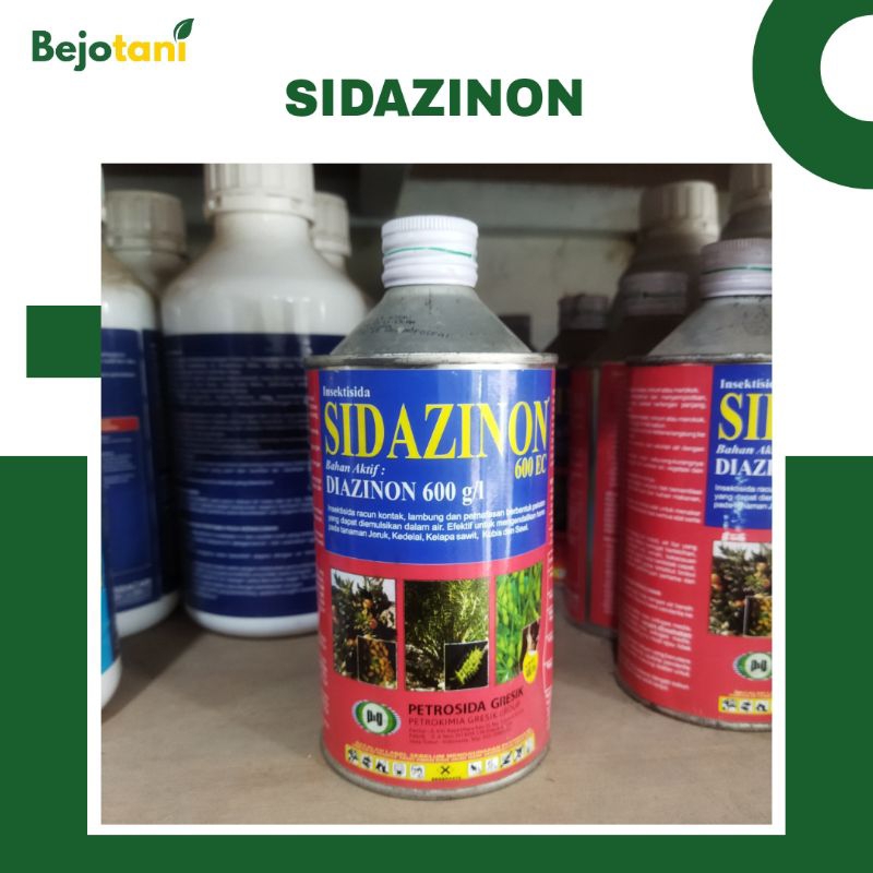 SIDAZINON 600EC 400ml Pestisida Pembasmi Hama Serangga Ulat Lalat Hama di dalam Tanah