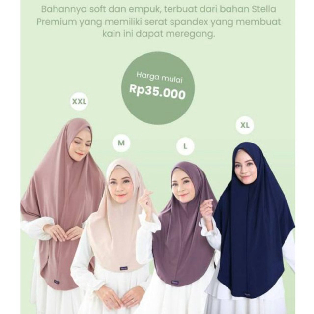 Recommended Milyarda Hijab Bergo Maudy Jilbab Instan Syari Olahraga Sport