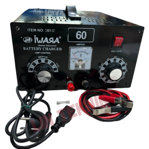 IWARA Battery Charger Accu 60 Ampere - Charger Aki Cas Aki Mobil Motor Casan Accu 60 A