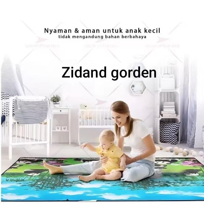 Termurah Tikar Foam#Tikar Spon Bolak Balik Dengan 2 Posisi Motif Berbeda Ukuran 180200 Tebal 6Mm