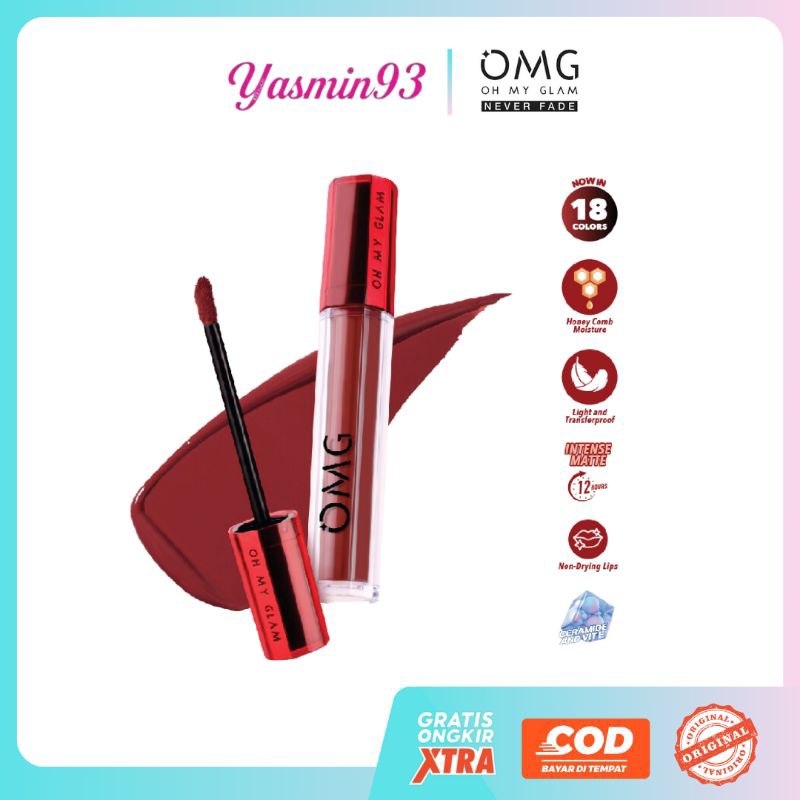 OMG My Glam Matte Kiss Lip Cream (kemasan baru)