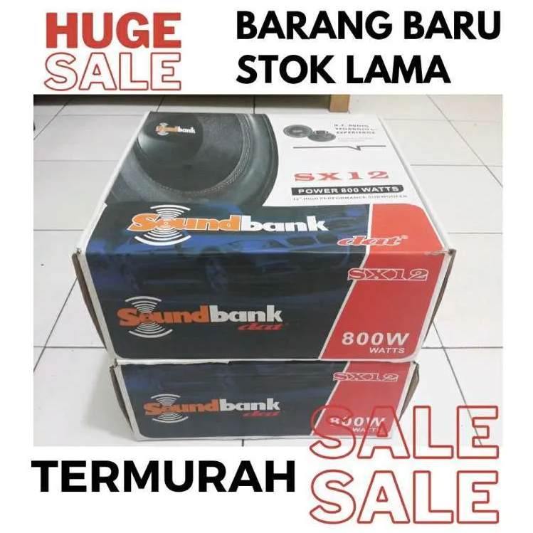Speaker Subwoofer Dat Soundbank SX 12 Power 800W Super Bass - Barang Baru Stock Lama