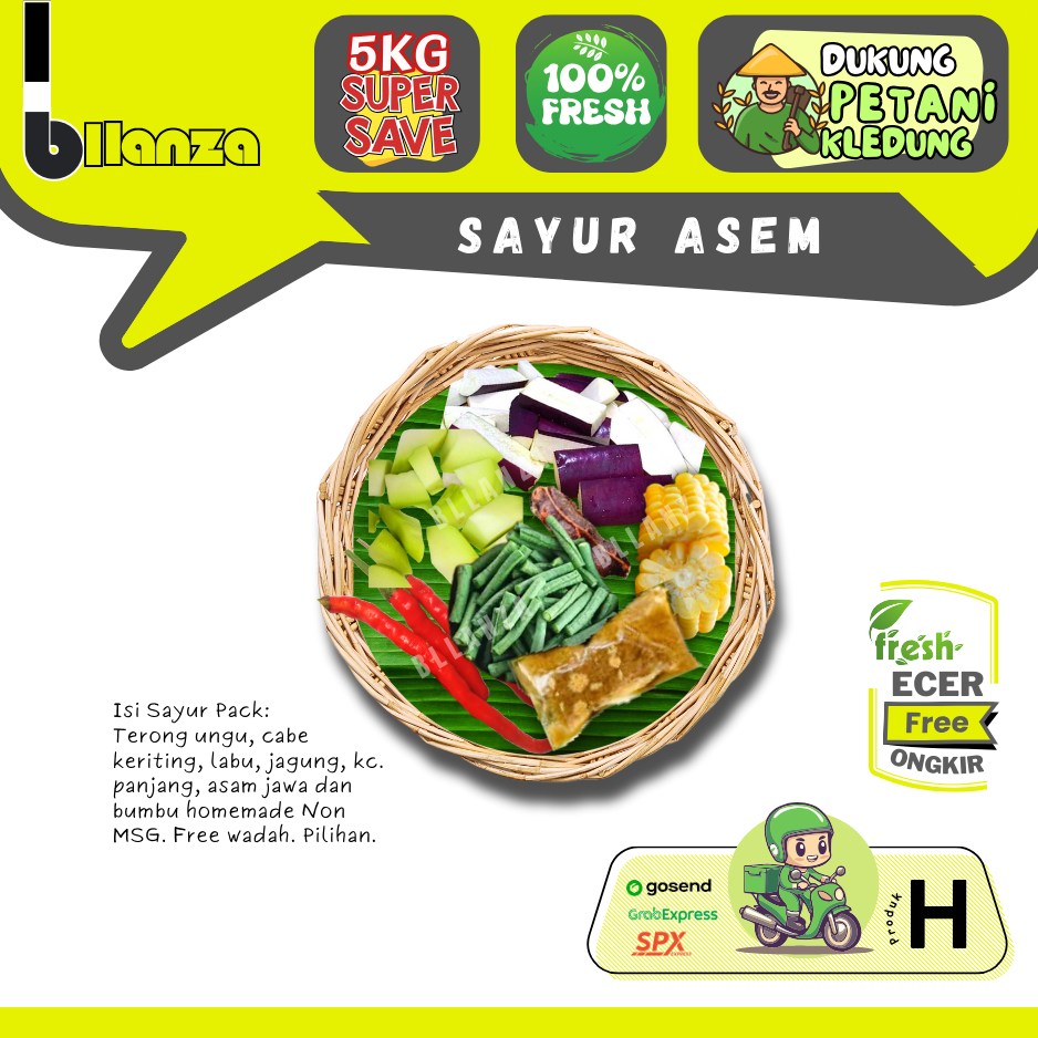 

Bllanza | Sayur Asem 1 / 2 Pack — Sayur Prep — Sahabat Makan Sayur ECER (H)