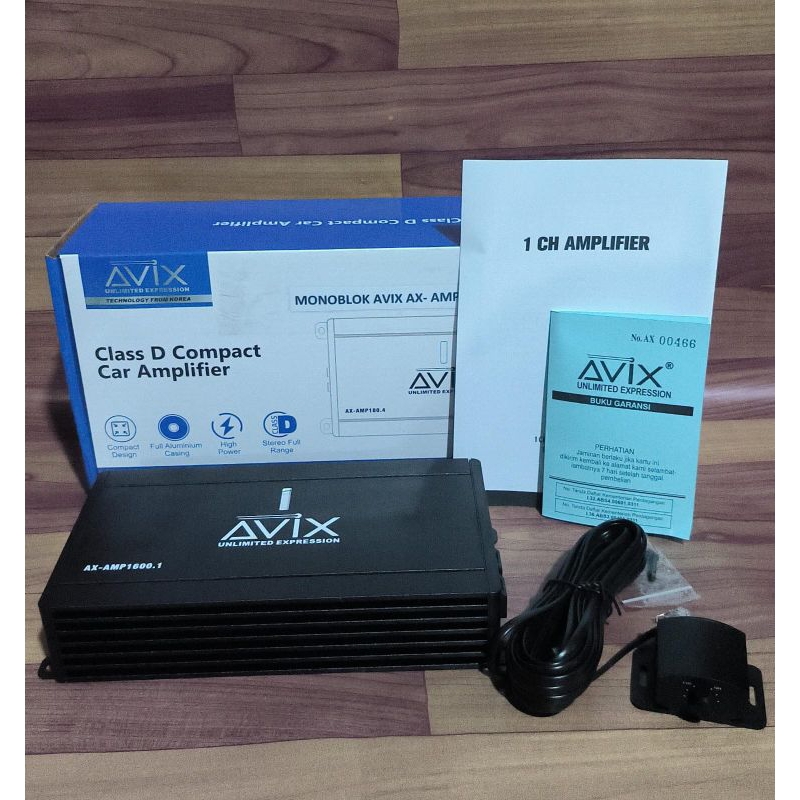 Monoblock AVIX Class D AX-AMP1600.1 Car Monoblock AVIX new