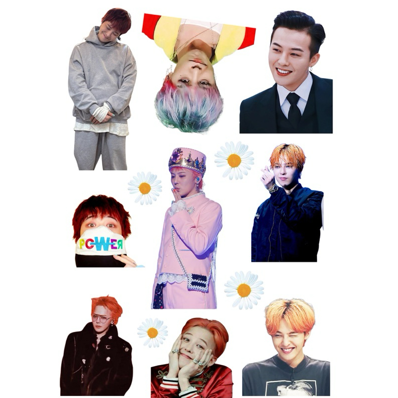 

stiker Gdragon sticker kpop murah sudah potongan