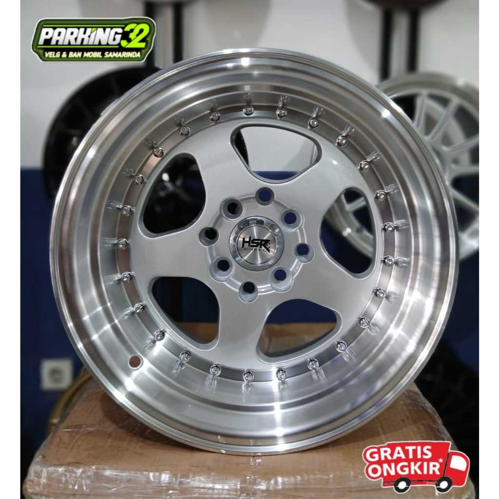 VELG RACING HSR BURN R15 UNTUK MOBIL SIGRA LIVINA BRIO XENIA BURN 10260 HSR R15X8/9 H8X100-114,3 ET2