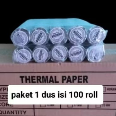 

kertas termal 58x30 paket 100 roll