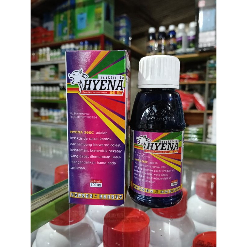 Insektisida Hyena 36 EC 100 ML Abamektin Abacel Obat Racun Pembasmi Hama Tanaman Trip Trips Ulat Gra