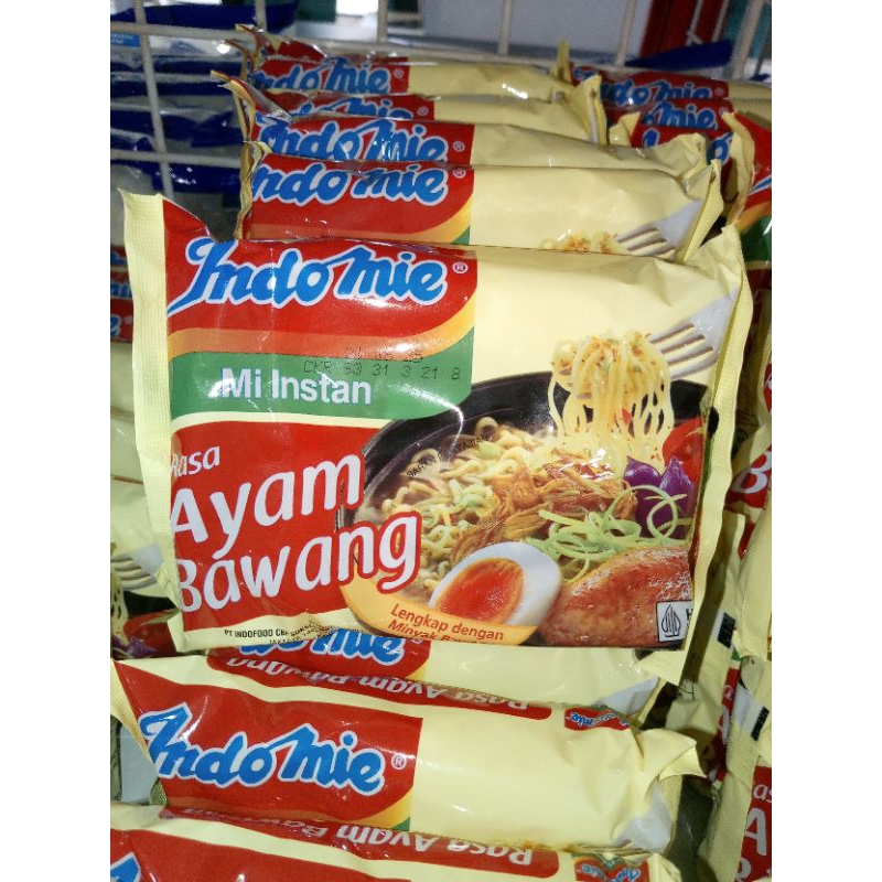 

Indomie mi instan rasa ayam bawang