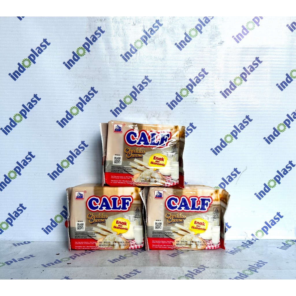 

Keju Calf Cheddar kemasan terjangkau 200 gr Per PCS