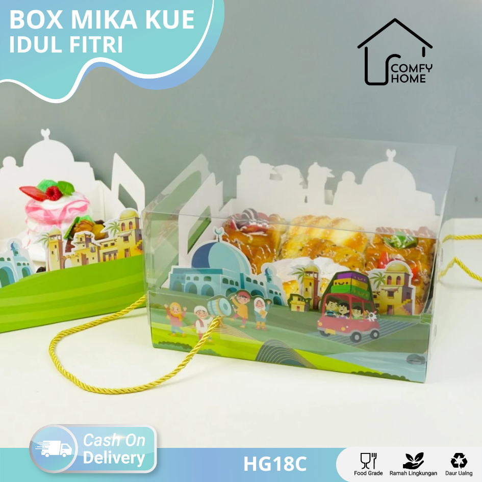 

Box Kemasan Idul Fitri / Box Lebaran Eid Mubarak / Box Kue Lebaran Idul Fitri 2025 / Box isi 4 Toples Kue Tebal Terbaru / Box Hampers Idul Fitri HG18C