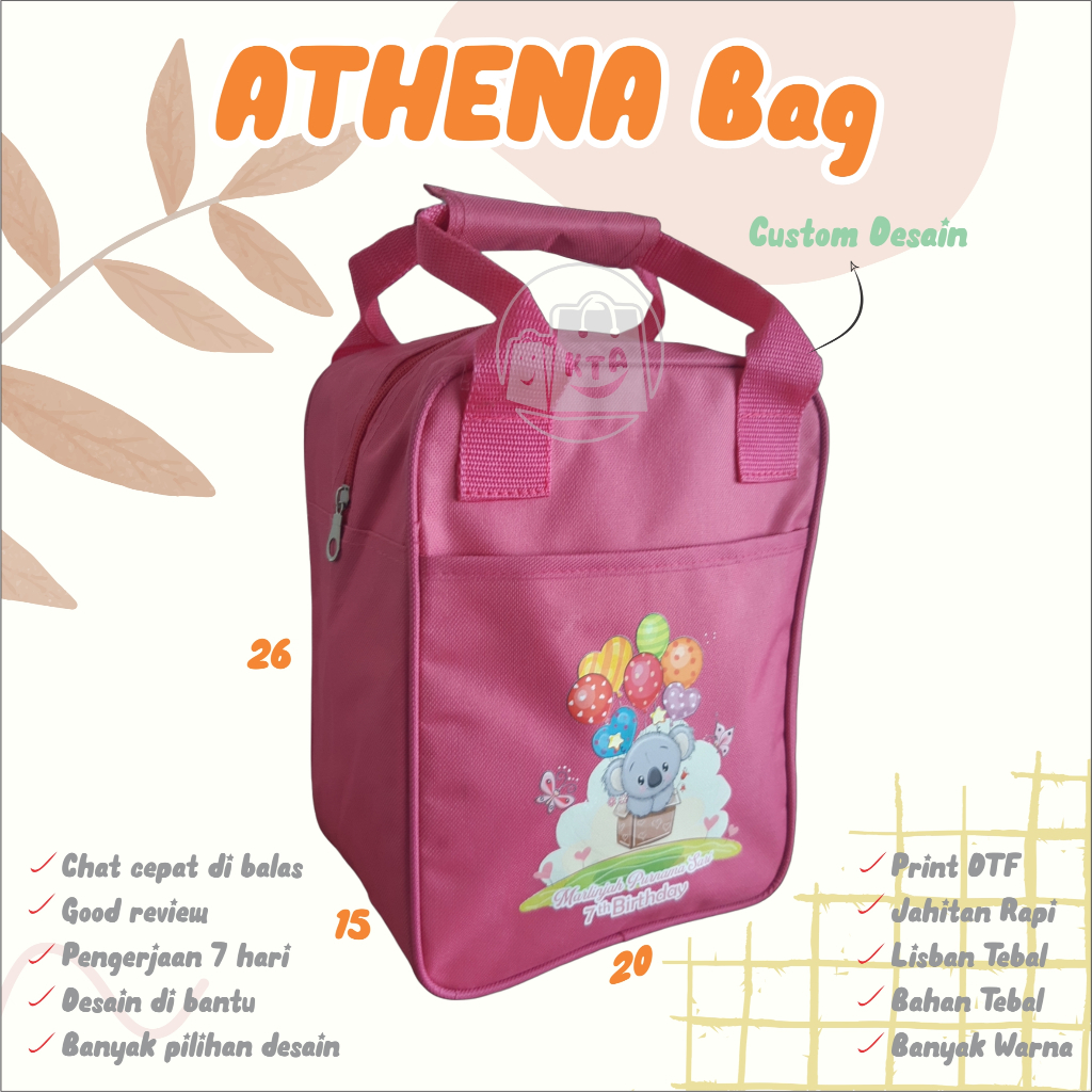 ❤️asemka77❤️TAS BEKAL DTF ATHENAtas goodie bag/tas goodie bag ultah/goodie bag ultah/tas goodie bag 