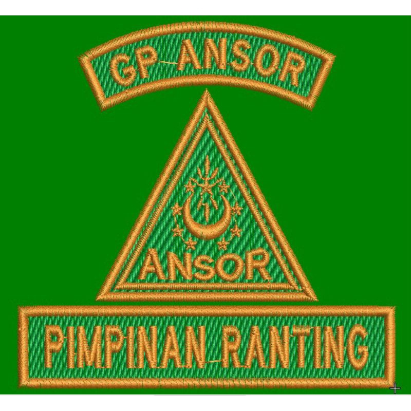 BORDIR GP ANSOR LIS KUNING EMAS (ONE SET)