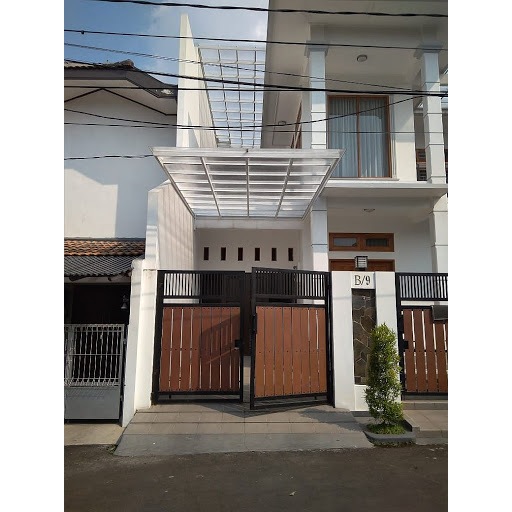 Kanopi depan atap poly bening