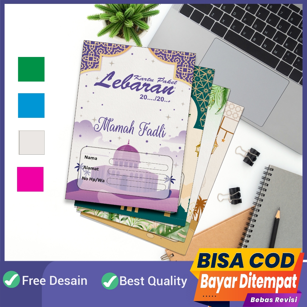 

Kartu Paket Lebaran Bulanan / Kartu Parcel Bulanan UK 20 X16,5CM Motif
