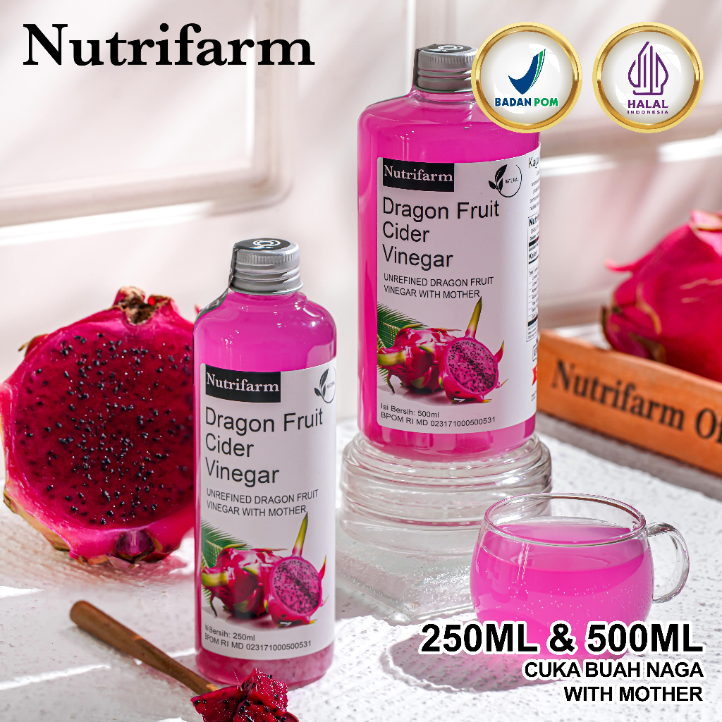 

Nutrifarm Cuka Buah Naga 250 ml With Mother