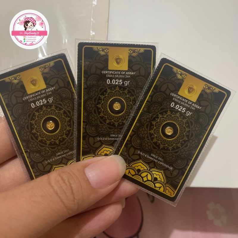 fine gold 0.025gram | emas 24K | emas | gold