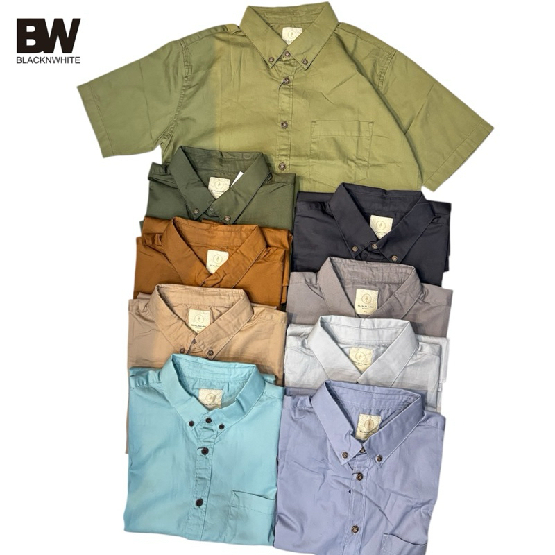 SAJUAK ORIGINAL - Kemeja Sajuak Katun Premium Lengan Pendek Casual Santai Kemeja Kerja