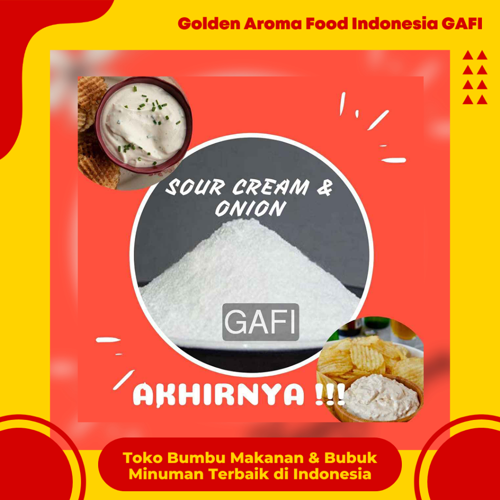 

Bumbu Tabur Sour Cream & Onion 1 Kg Enak Murah Lezat Gurih Rasa Sour Cream Onion