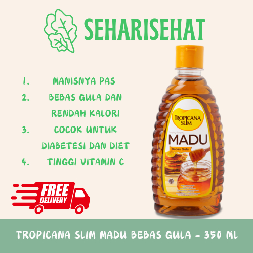 

Tropicana Slim Madu 350ml - Bebas Gula