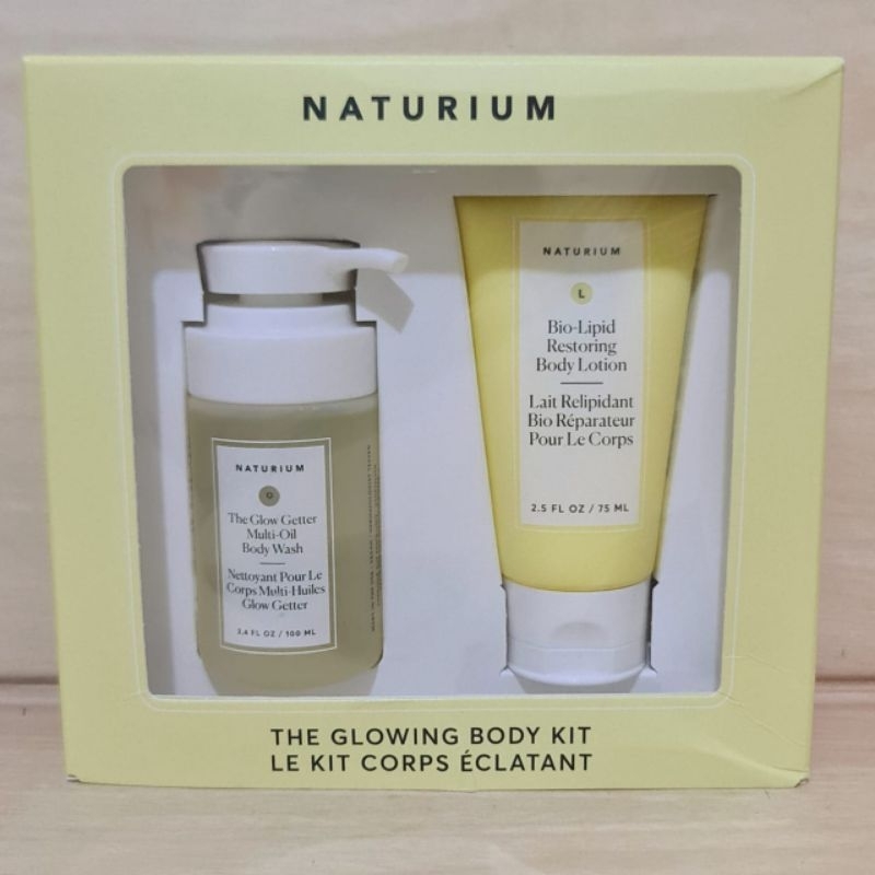 Naturium The Glowing Body Kit Set Body Lotion Body Wash