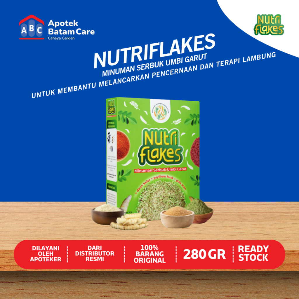 

NUTRIFLAKES SEREAL SERBUK UMBI GARUT | MEMBANTU MEREDAKAN ASAM LAMBUNG