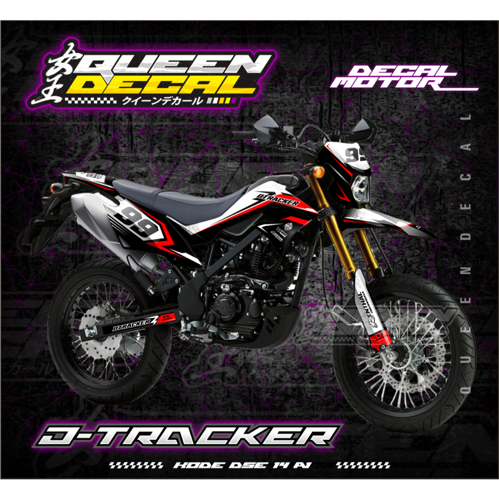 Stiker Motor Full Body D-TRACKER SE Variasi Racing Desain Bisa Custom - DSE