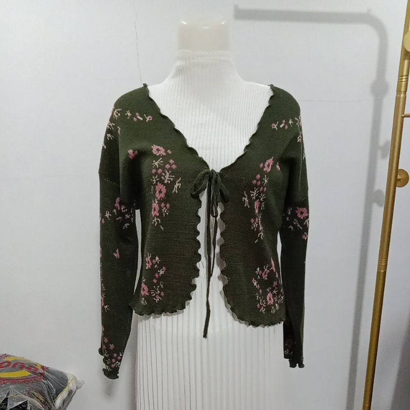 Cardigan Manda Knit Flowers