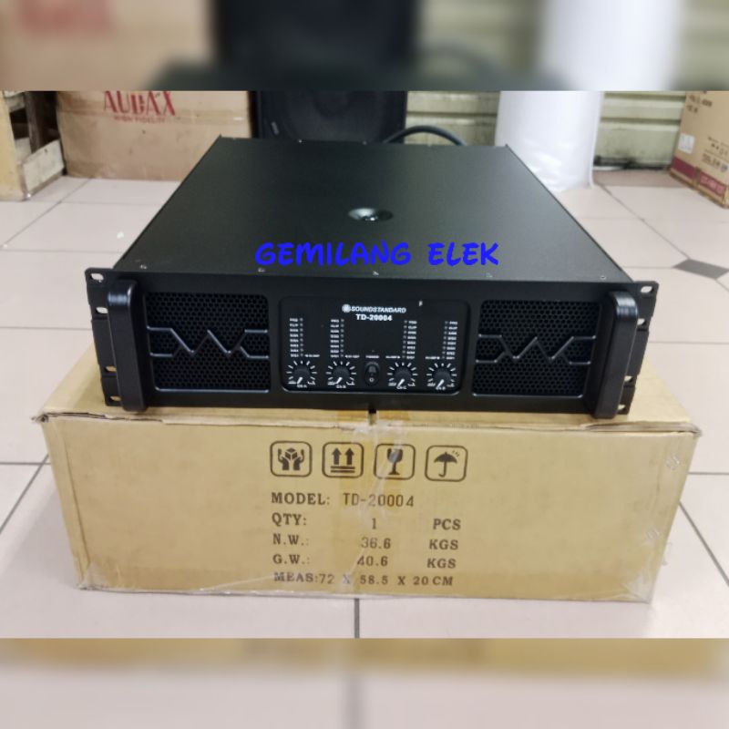POWER SOUNDSTANDARD TD20004/ TD 20004 4 CHANNEL