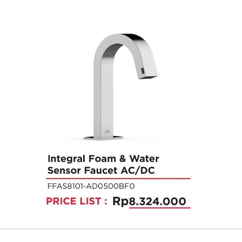 Integral Foam & WaterSensor Faucet AC/DC keran kran sensor otomatis American standard