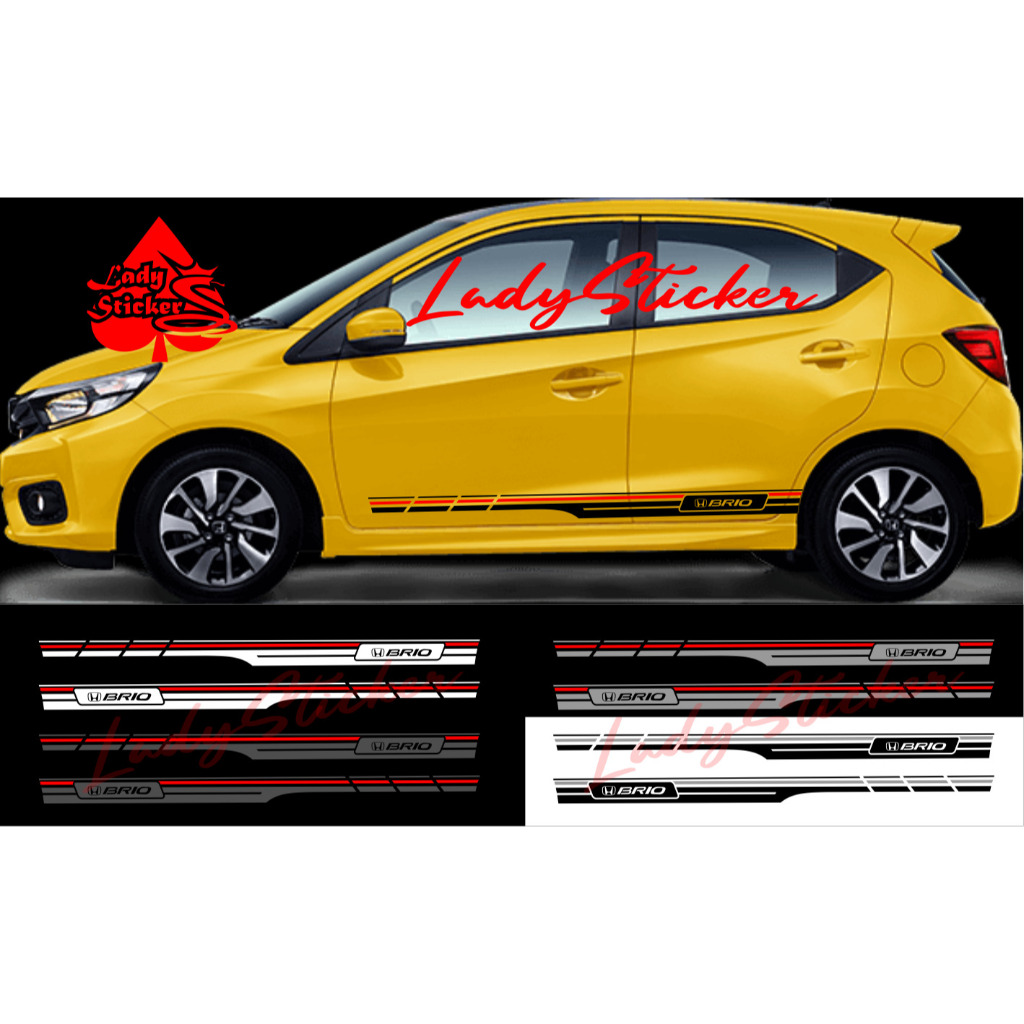 Sticker stiker mobil brio cutting sticker mobil honda brio