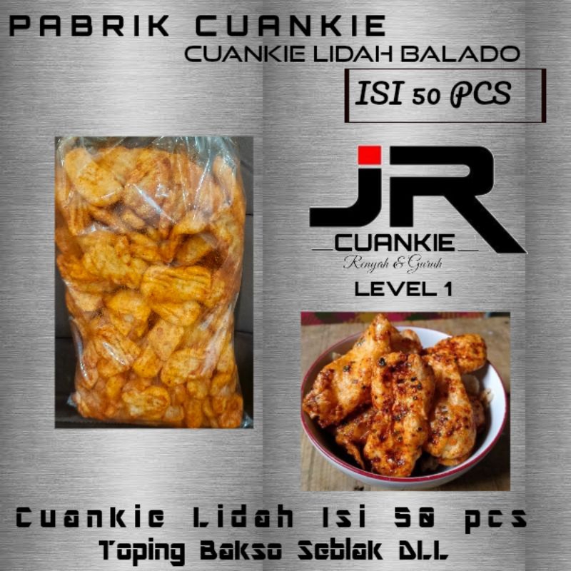 

Cuankie Lisdah Balado Isi 50 pcs Topping bakso mi jnsgand Seblak