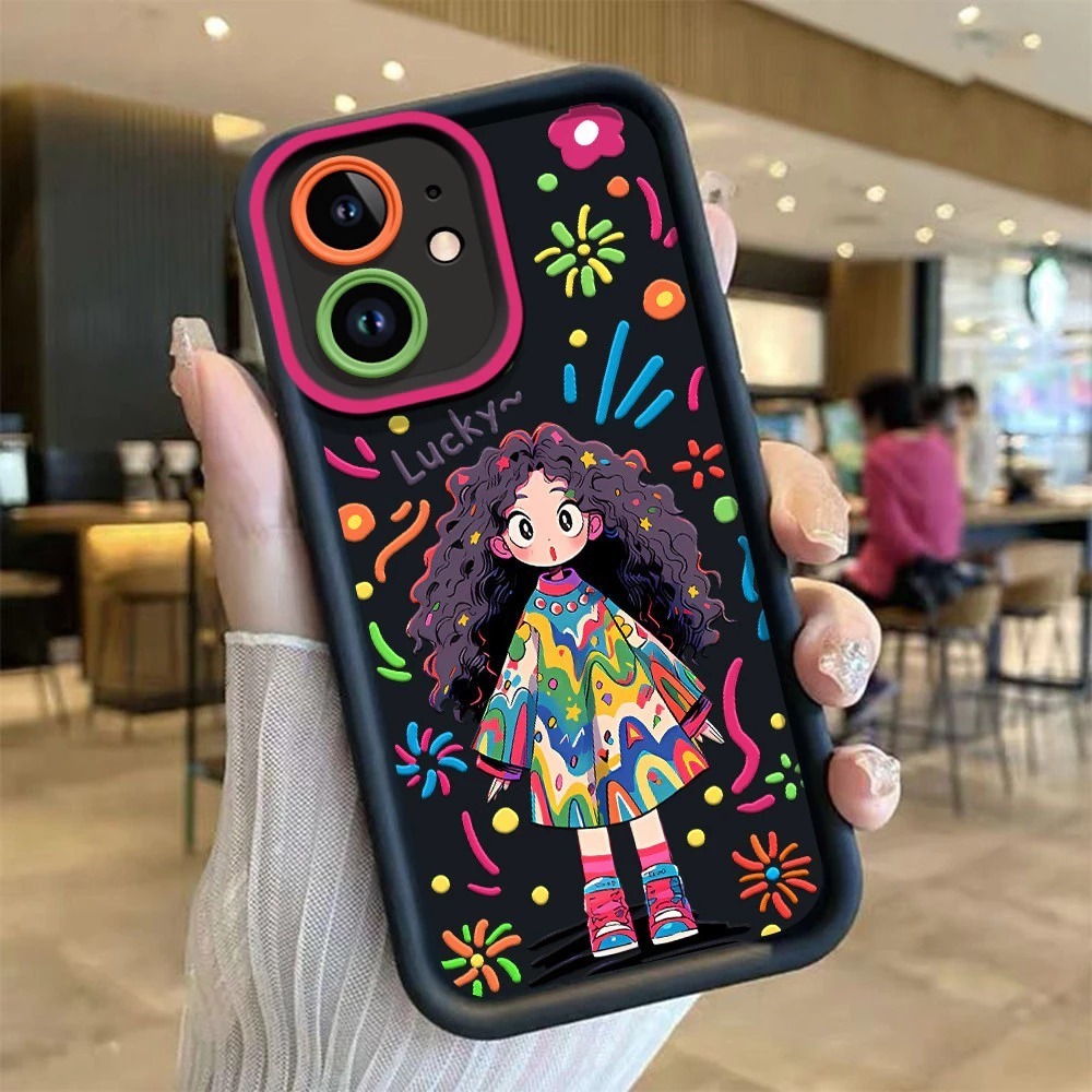 Ss1066 Case For ITEL A04 A05S A50 A50C A60 A60S A70 S23 PLUS P55 P65 RS4 4G Lucky Girl Silikon Softc