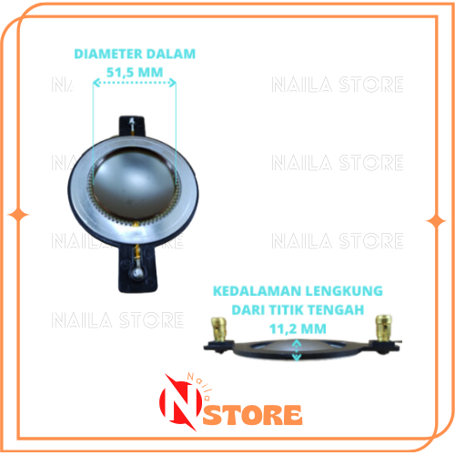 Spul Twitter Spol Driver Twitter Coil Tweeter 51 mm 51,5 mm Berkualitas
